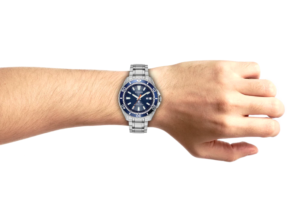 Citizen BN0191-80L – Orologio Subacqueo Uomo Eco-Drive, Quadrante Blu, 20 Bar