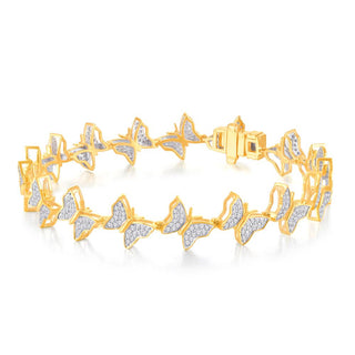 10 Karat Yellow Gold 0.96 Carat Diamonds Ladies Bracelet (7IN)-1225868-YG
