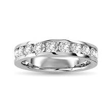 Cargar imagen en el visor de la galería, Diamond Machine Band 1/20 Ct.tw Round-cut 10K White Gold