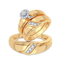 Cargar imagen en el visor de la galería, 14K 0.20CT Diamond Trio Set