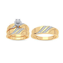 Cargar imagen en el visor de la galería, 14K 0.20CT Diamond Trio Set
