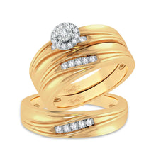 Cargar imagen en el visor de la galería, 14K 0.20ct Diamond Trio Set