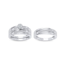 Cargar imagen en el visor de la galería, 14K 0.20CT Diamond Trio Set