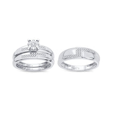 Cargar imagen en el visor de la galería, 14K 0.25CT Diamond Trio Set