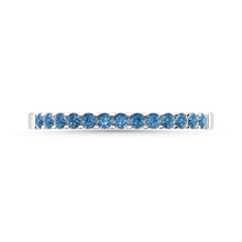 Load image into Gallery viewer, 14K White Gold 1/5 Ct.tw Blue Diamond Machine Band
