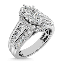 Cargar imagen en el visor de la galería, 10K White Gold 1 Ct.Tw. Diamond Engagement Ring