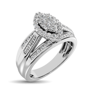 10K White Gold 1 Ct.Tw. Diamond Engagement Ring