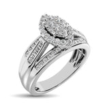 10K White Gold 1 Ct.Tw. Diamond Engagement Ring