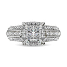 Cargar imagen en el visor de la galería, Diamond 1 Ct.Tw. Engagement Ring in 10K White Gold
