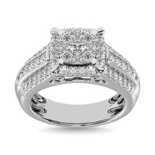 Cargar imagen en el visor de la galería, Diamond 1 Ct.Tw. Engagement Ring in 10K White Gold