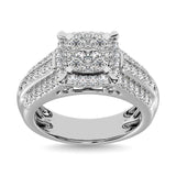 Diamond 1 Ct.Tw. Engagement Ring in 10K White Gold
