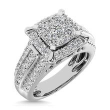 Cargar imagen en el visor de la galería, Diamond 1 Ct.Tw. Engagement Ring in 10K White Gold