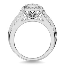 Cargar imagen en el visor de la galería, Diamond 1 Ct.Tw. Engagement Ring in 10K White Gold