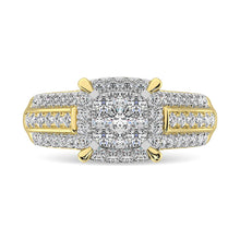 Cargar imagen en el visor de la galería, Diamond 1 Ct.Tw. Engagement Ring in 10K Yellow Gold