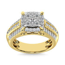 Cargar imagen en el visor de la galería, Diamond 1 Ct.Tw. Engagement Ring in 10K Yellow Gold