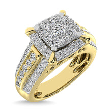 Cargar imagen en el visor de la galería, Diamond 1 Ct.Tw. Engagement Ring in 10K Yellow Gold