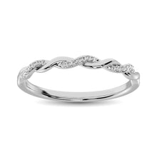 Cargar imagen en el visor de la galería, 10K White Gold 1/20 Ct.tw Diamond Anniversary Band