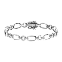 Load image into Gallery viewer, Diamond 5/8 Ct.Tw. Cuban Fashion Bracelets in 14K White Gold