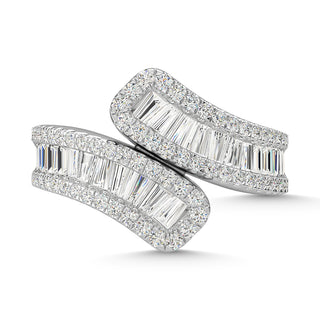 14K White Gold Diamond 1 3/8 Ct.Tw. Fashion Ring