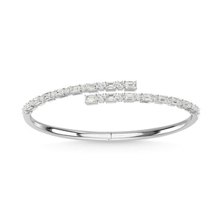 14K White Gold Diamond 3 Ct.Tw. Fashion Bangle