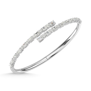14K White Gold Diamond 3 Ct.Tw. Fashion Bangle