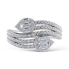 Cargar imagen en el visor de la galería, 14K White Gold Diamond 3/4 Ct.Tw. Fashion Ring
