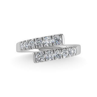 14K White Gold Diamond 7/8 Ct.Tw. Fashion Ring