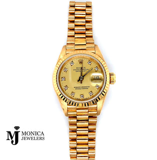 26mm Ladies Preowned 18K President Factory QS 69178