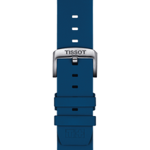 Load image into Gallery viewer, TISSOT OFFICIAL BLUE SILICONE STRAP LUGS 22 MM