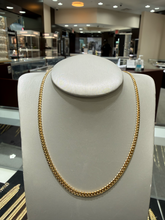 Cargar imagen en el visor de la galería, 14K YG SOLID CUBAN CHAIN 3MM 18INCH
