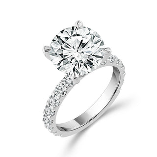 Diamond Bridal Set 3 ct tw Center RD 14k White Gold