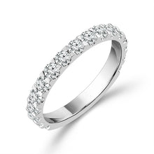 Cargar imagen en el visor de la galería, Diamond Bridal Set 3 ct tw Center RD 14k White Gold