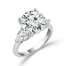 Cargar imagen en el visor de la galería, Diamond Bridal Ring 3 ct tw Center RD 14k White Gold