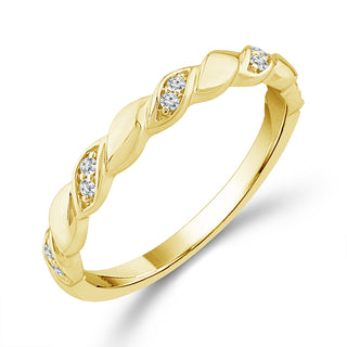 Diamond Band 0.09 ct tw 14k White Gold