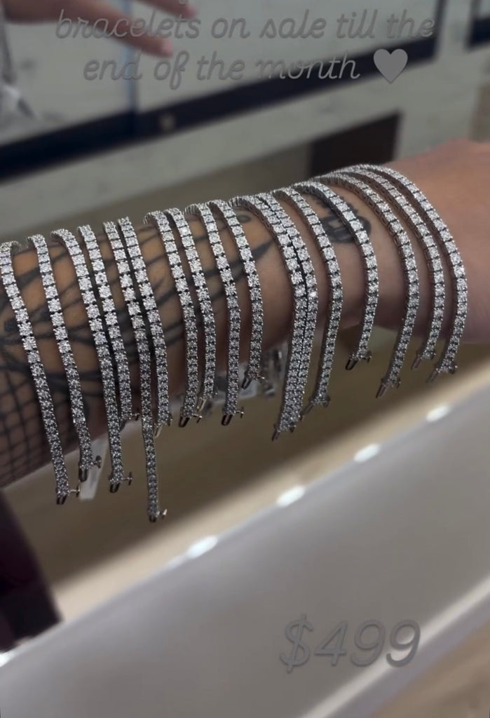 1 carat lab grown diamond bracelet