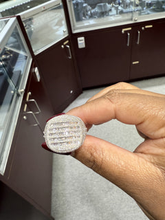 10K WG BAG/RD DIA MENS RING 3.44CTW