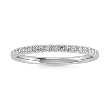 Cargar imagen en el visor de la galería, 14K White Gold Lab Grown Diamond 1/6 Ct.Tw. IGI Certified Wedding Band