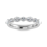 14K White Gold Lab Grown Diamond 1/2 ct.tw. IGI Certified Wedding Band