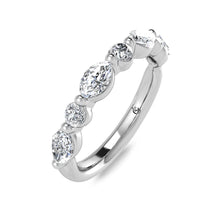 Cargar imagen en el visor de la galería, 14K White Gold Lab Grown Diamond 1/2 ct.tw. IGI Certified Wedding Band