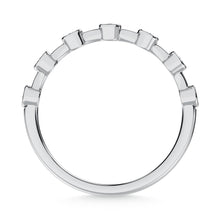 Cargar imagen en el visor de la galería, 10K White Gold Labgrown Diamond 1/10 Ct.Tw. Wedding Band