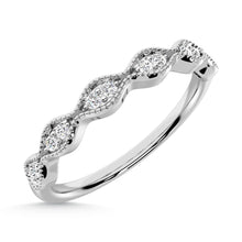 Cargar imagen en el visor de la galería, 10K White Gold Labgrown Diamond 1/10 Ct.Tw. Wedding Band