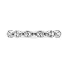 Cargar imagen en el visor de la galería, 10K White Gold Labgrown Diamond 1/10 Ct.Tw. Wedding Band
