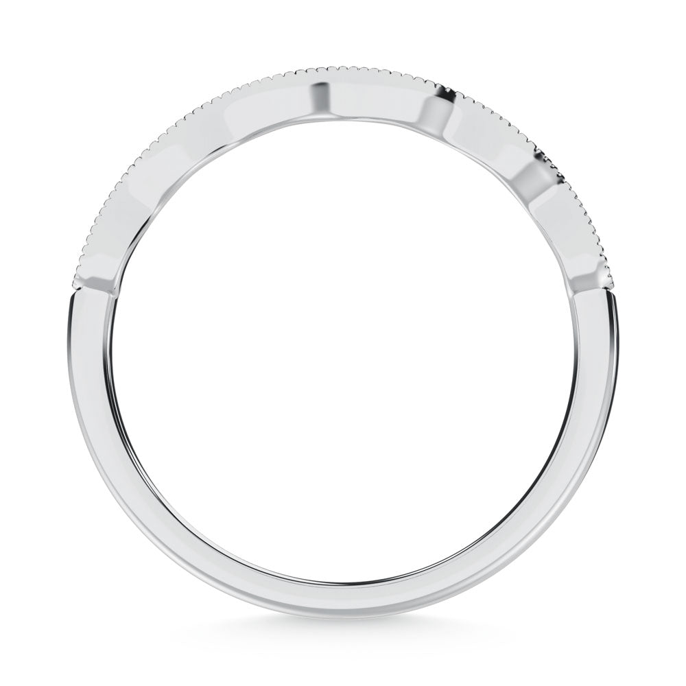 10K White Gold Labgrown Diamond 1/10 Ct.Tw. Wedding Band