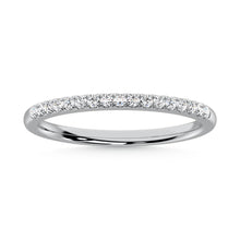 Cargar imagen en el visor de la galería, 10K White Gold Labgrown Diamond 1/6 Ct.Tw. Wedding Band