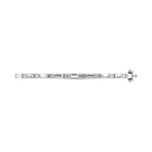 14K White Gold Lab Grown Diamond 7 Ct.Tw. Cuff Bangle