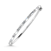 Load image into Gallery viewer, 14K White Gold Lab Grown Diamond 7 Ct.Tw. Cuff Bangle