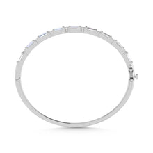 Load image into Gallery viewer, 14K White Gold Lab Grown Diamond 7 Ct.Tw. Cuff Bangle