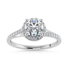 Cargar imagen en el visor de la galería, 10K White Gold Lab Grown Diamond 1 1/4 Ct.Tw. Engagement Ring