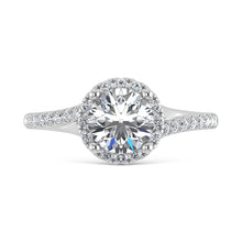 Cargar imagen en el visor de la galería, 10K White Gold Lab Grown Diamond 1 1/4 Ct.Tw. Engagement Ring