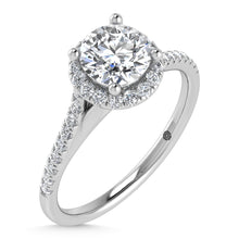 Cargar imagen en el visor de la galería, 10K White Gold Lab Grown Diamond 1 1/4 Ct.Tw. Engagement Ring
